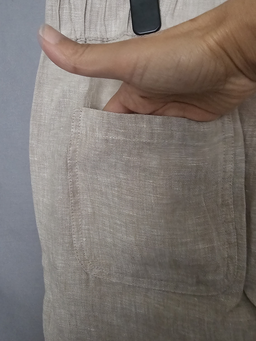 Quince Men's Light Beige Linen-Blend Chinos NWT - Picture 6 of 10